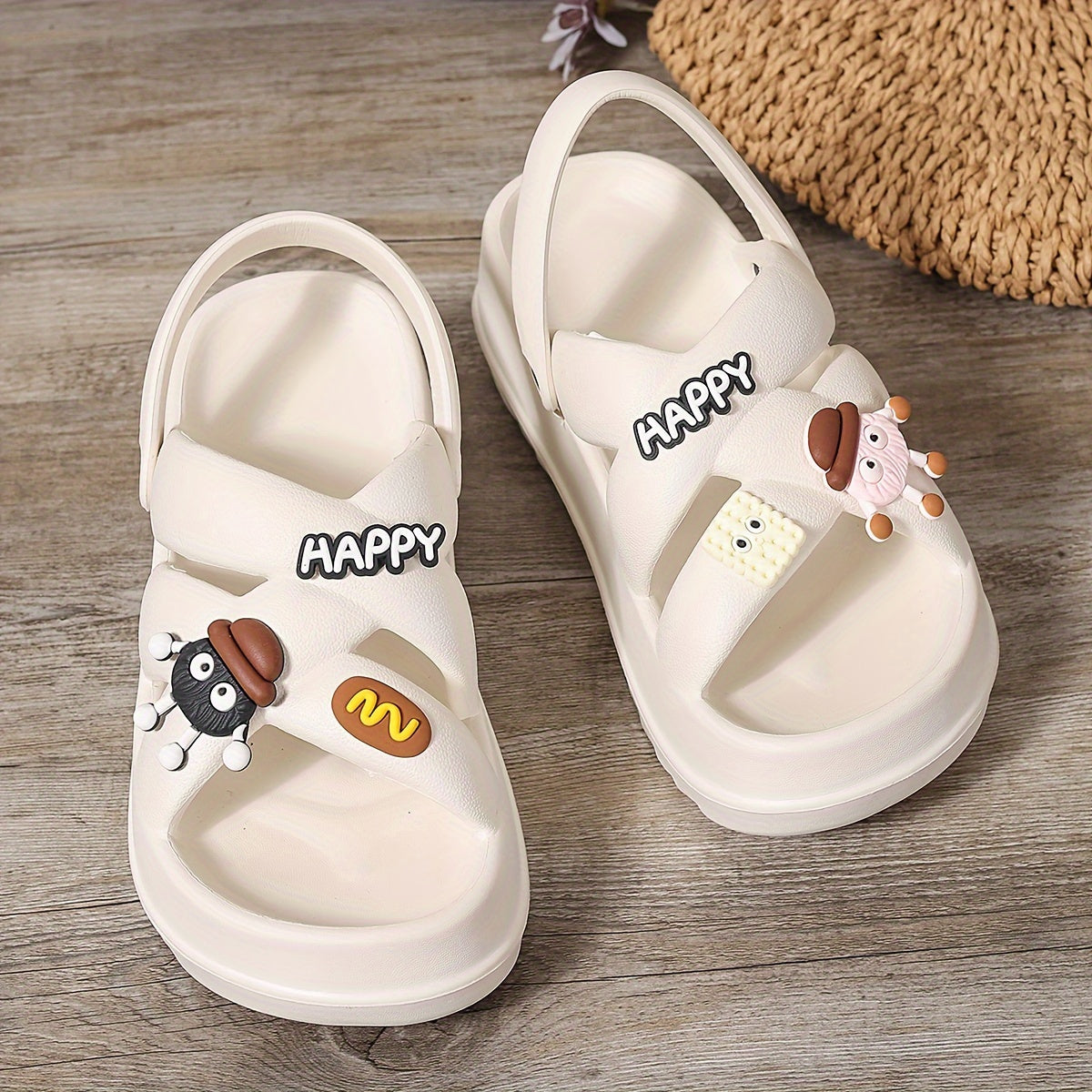 Perfect Easter Gift, Party Essential, 2025 Summer New Arrivals, Japanese and Korean Fashion, Women's Trendy Thick-Soled Fish Mouth Mules Slippers, Lightweight Breathable, Suitable for Home, Outdoor, Office, and Parties, Comfo